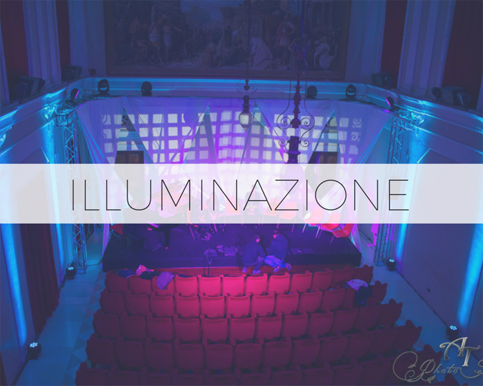 illuminazione per eventi